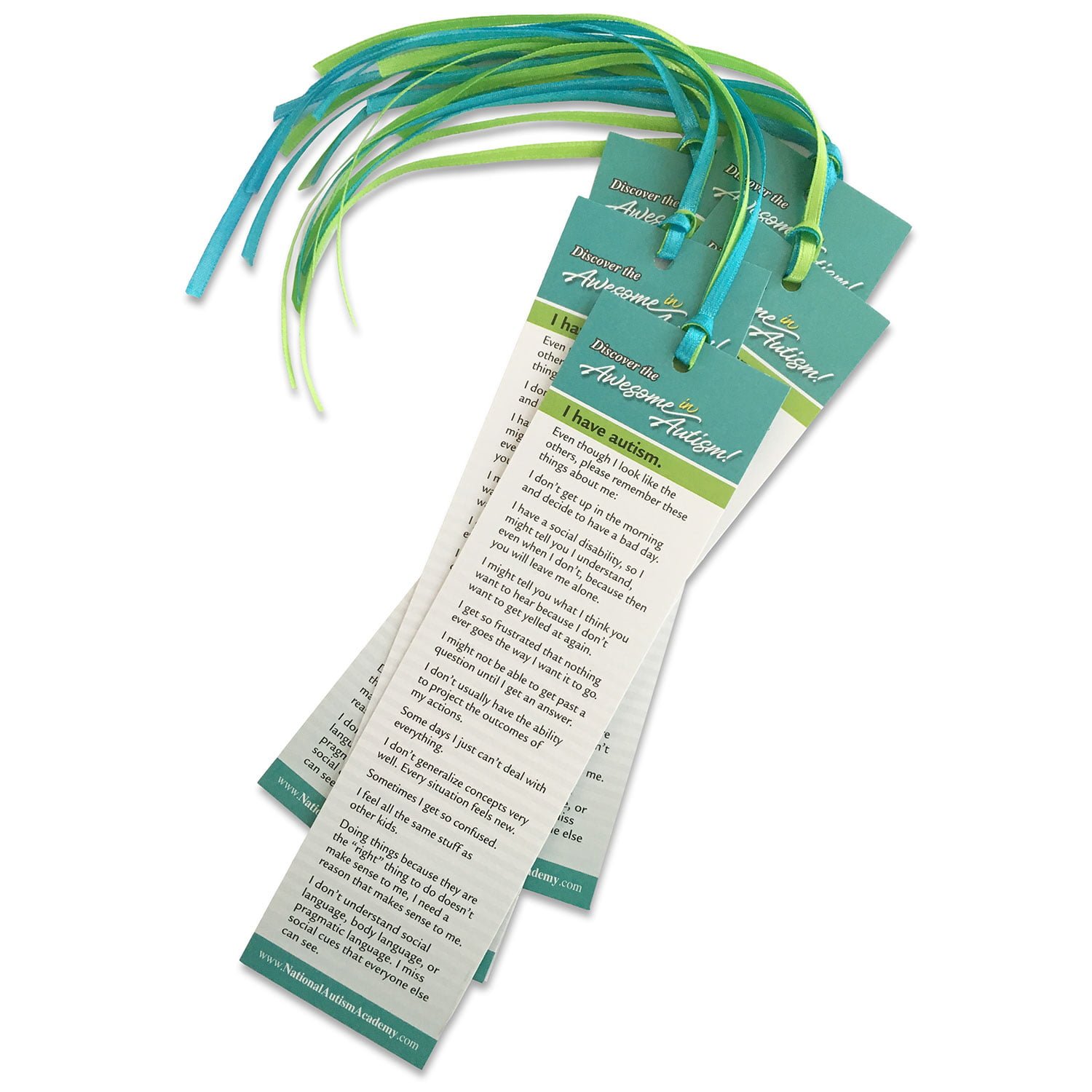 “I Have Autism” Bookmark NAA Learning